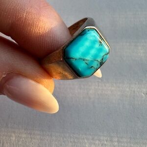 Turquoise Stone Silver Ring
